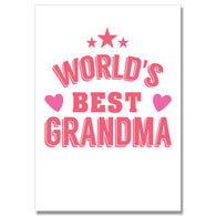 Worlds Best Grandma Card
